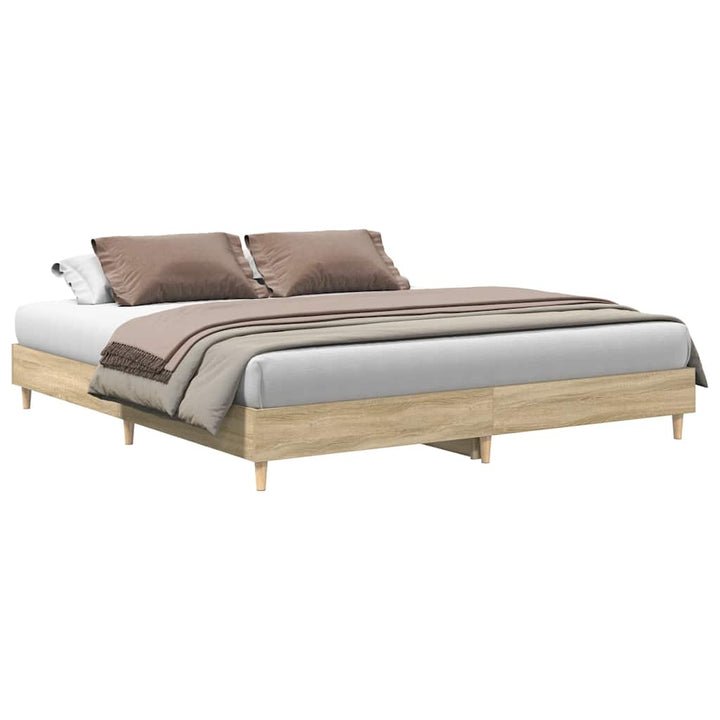 sengestel uden madras 180x200 cm konstrueret træ sonoma-eg
