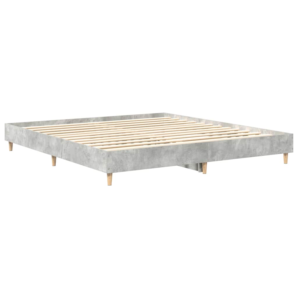 sengestel uden madras 180x200 cm konstrueret træ betongrå