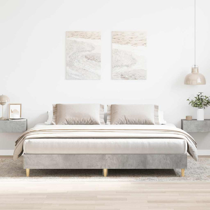 sengestel uden madras 180x200 cm konstrueret træ betongrå