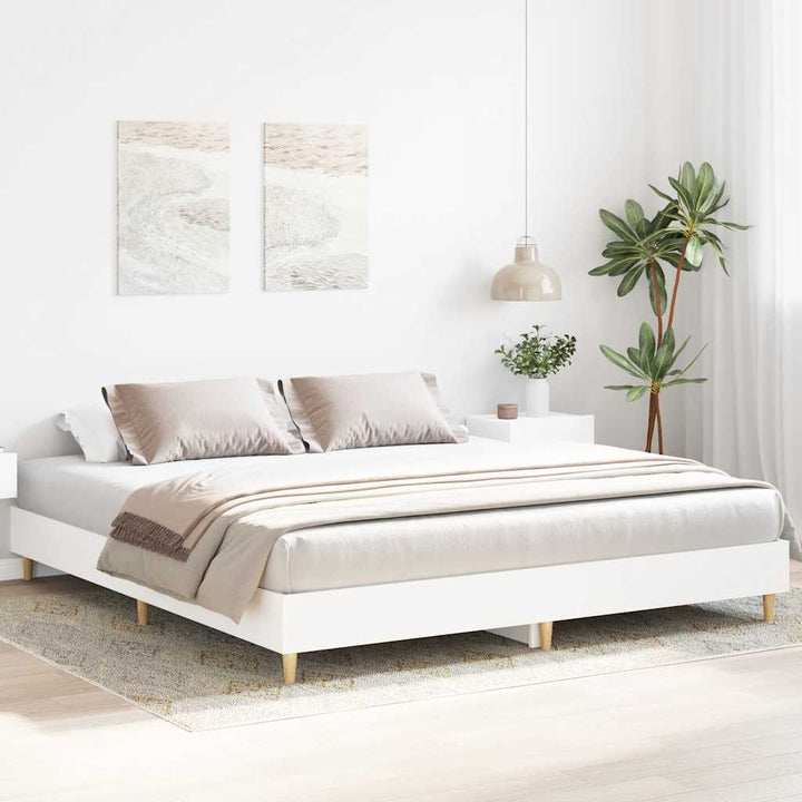 sengestel uden madras 160x200 cm konstrueret træ hvid