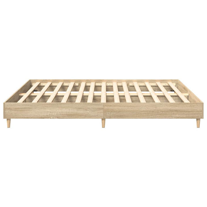 sengeramme 160x200 cm uden madras konstrueret træ sonoma-eg