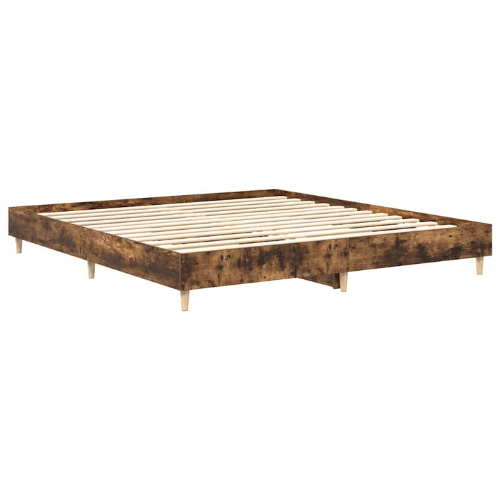 sengeramme uden madras 160x200 cm konstrueret træ røget eg