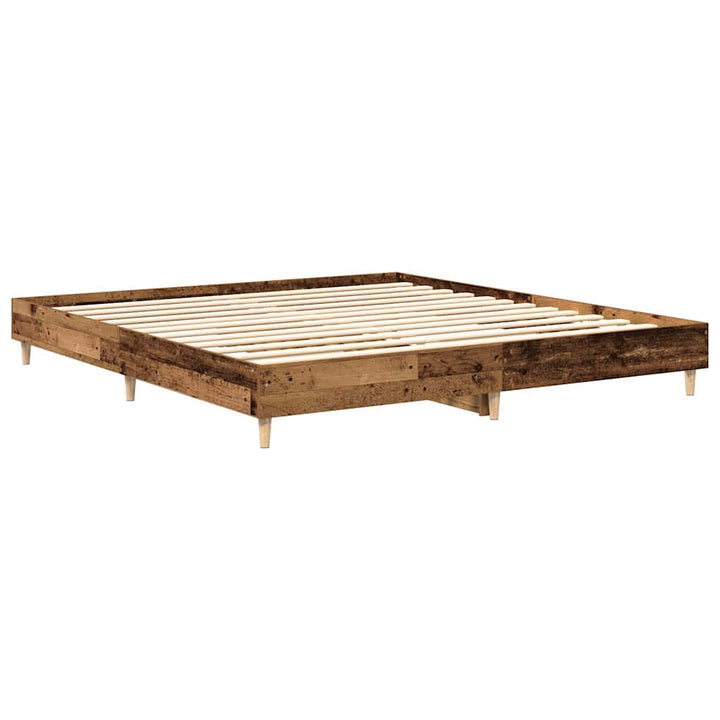 sengestel uden madras 160x200 cm konstrueret træ antikt træ