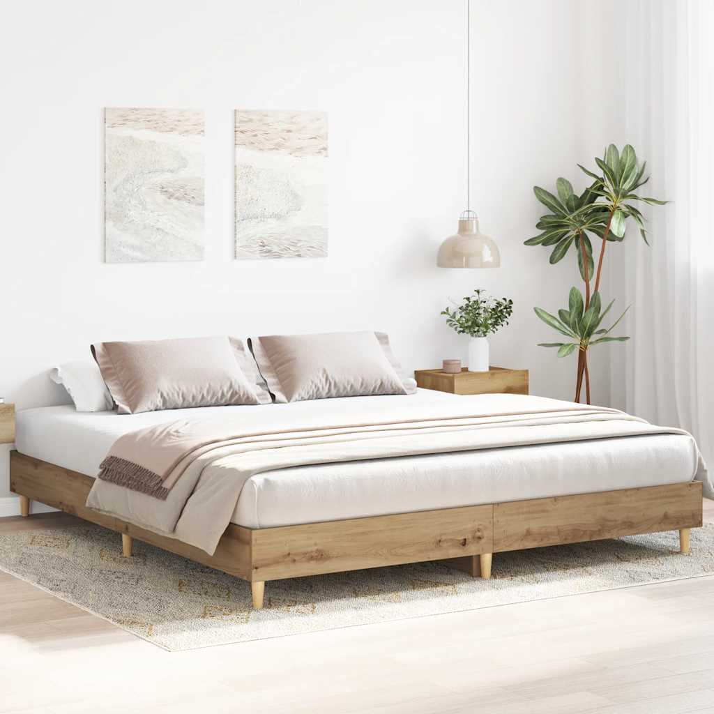 sengestel uden madras 160x200 cm konstrueret træ kunsteg
