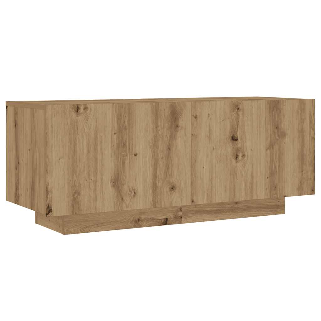 sengebord 100x35x40 cm konstrueret træ kunsteg