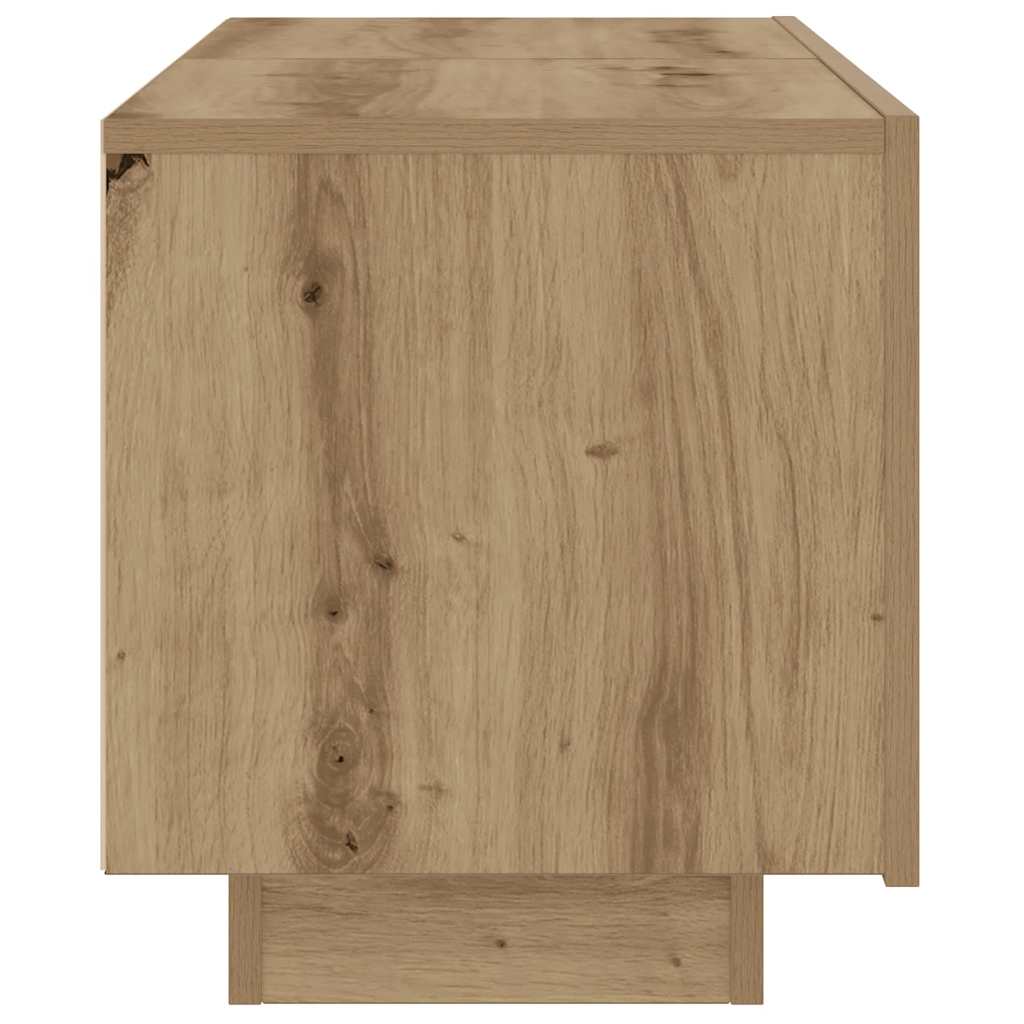 sengebord 100x35x40 cm konstrueret træ kunsteg