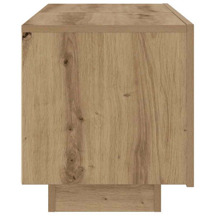 sengebord 100x35x40 cm konstrueret træ kunsteg