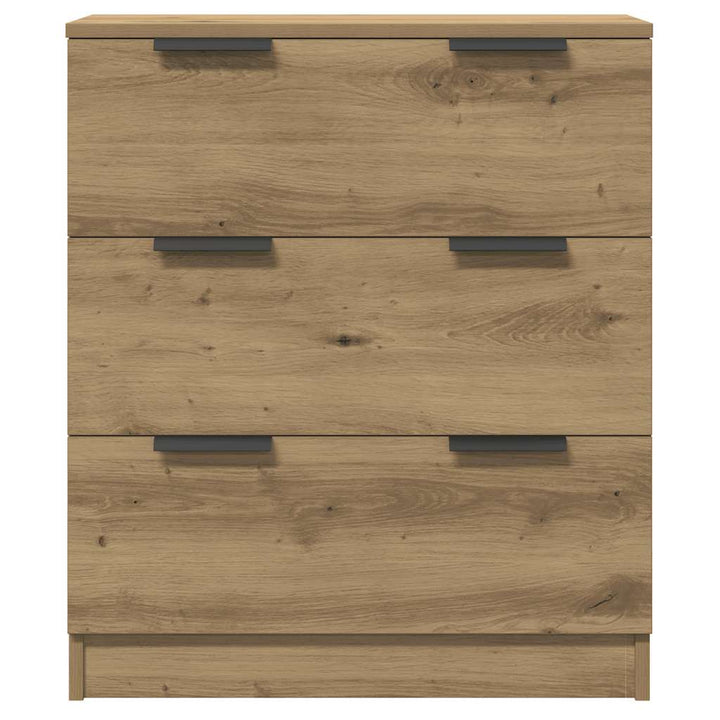 Skænke 3 stk Håndværks eg 60x30x70 cm Konstrueret træ