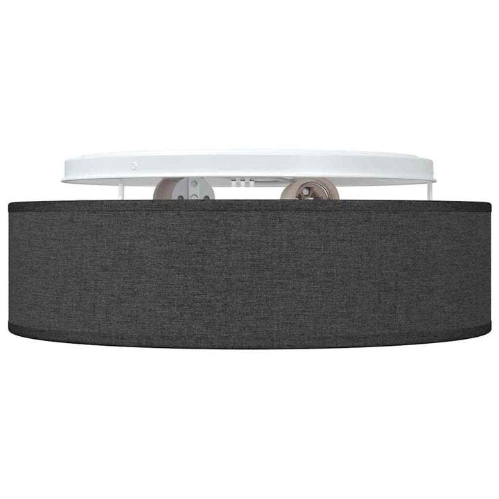 Loftlampe med spotlights Sort 38 x 38 x 13,5 cm Stof