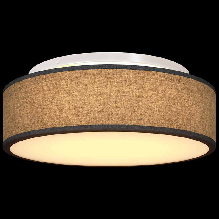 Loftlampe med spotlights Sort 38 x 38 x 13,5 cm Stof