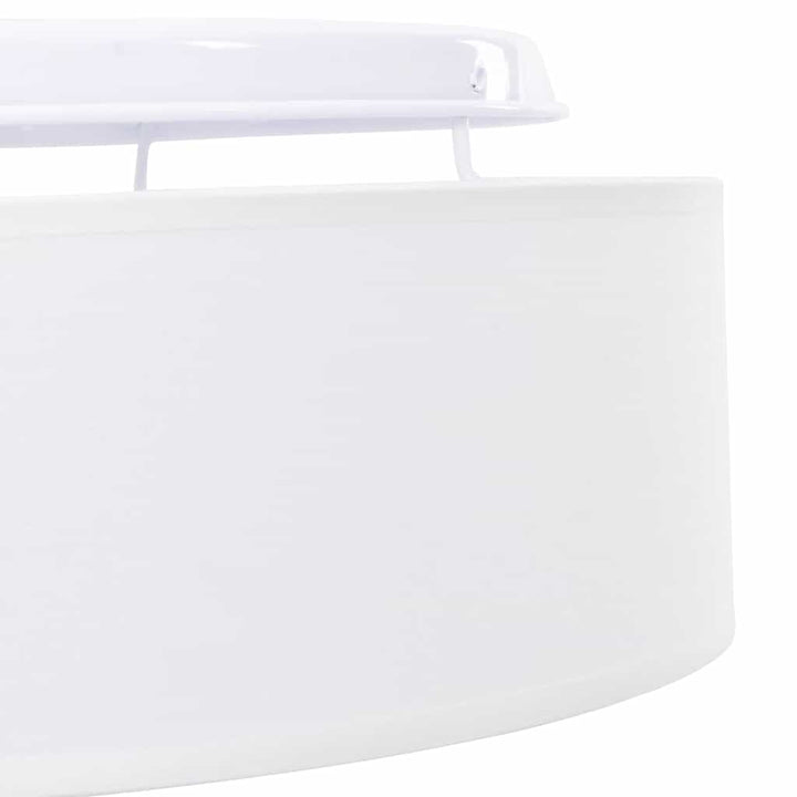 Loftlampe med spotlights Hvid 38 x 38 x 13,5 cm Stof