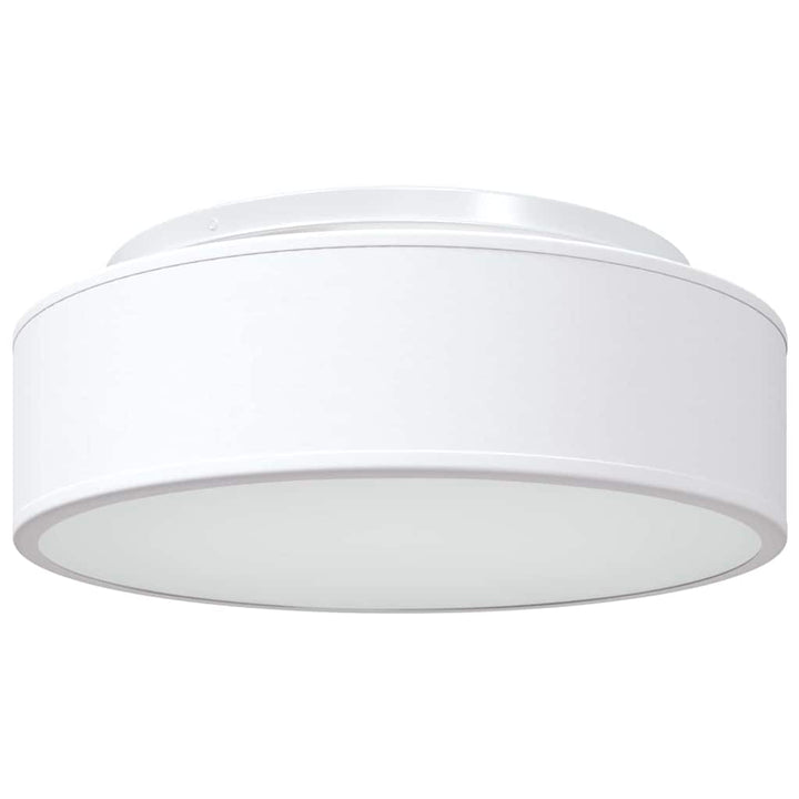 Loftlampe med spotlights Hvid 38 x 38 x 13,5 cm Stof