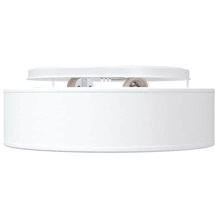 Loftlampe med spotlights Hvid 38 x 38 x 13,5 cm Stof