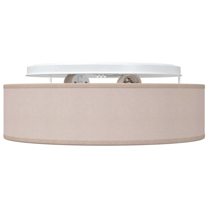 Loftlampe med spotlights Gråbrun 38 x 38 x 13,5 cm Stof