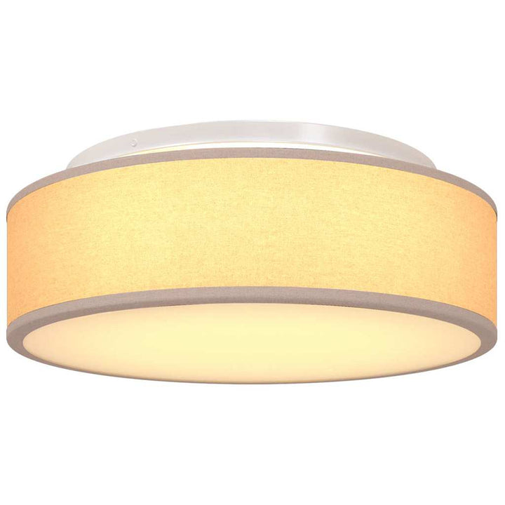 Loftlampe med spotlights Gråbrun 38 x 38 x 13,5 cm Stof