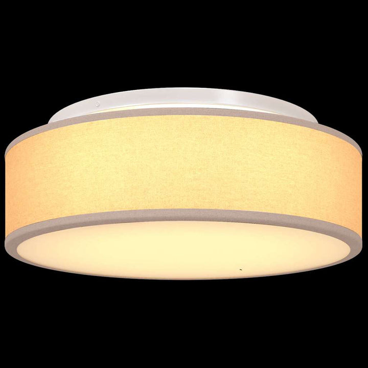 Loftlampe med spotlights Gråbrun 38 x 38 x 13,5 cm Stof