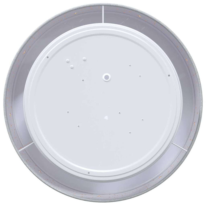 Loftlampe med spotlights Grå 30 x 30 x 13,5 cm Stof