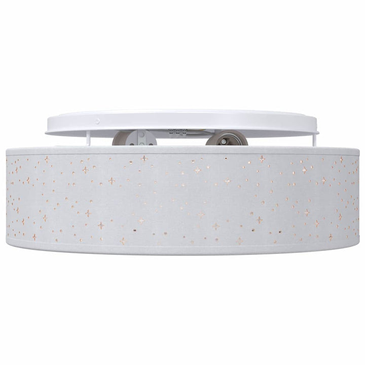 Loftlampe med spotlights Grå 38 x 38 x 13,5 cm Stof