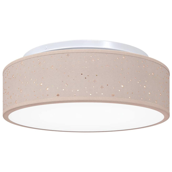 Loftlampe med spotlights Gråbrun 38 x 38 x 13,5 cm Stof