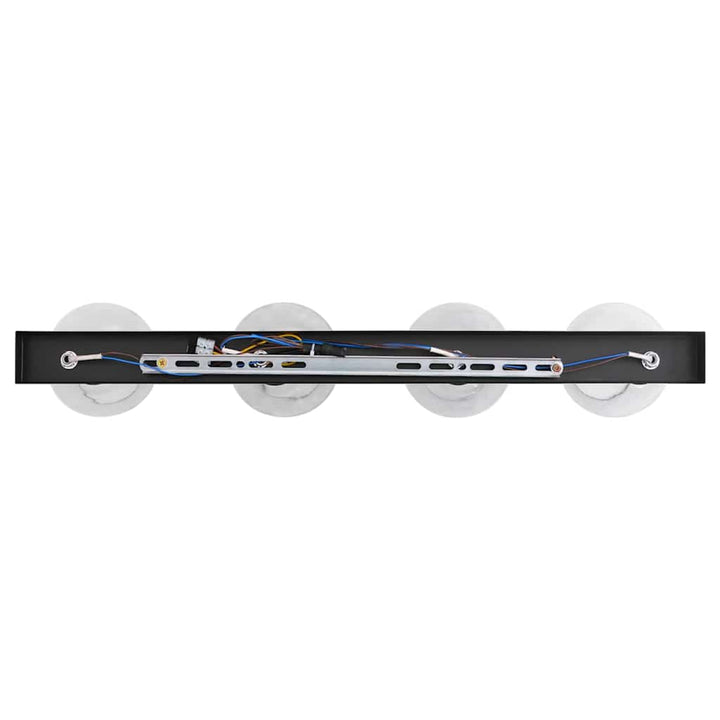 Loftsspot med spotlights Sort 73,5 x 13 x 26 cm Glas og Metal
