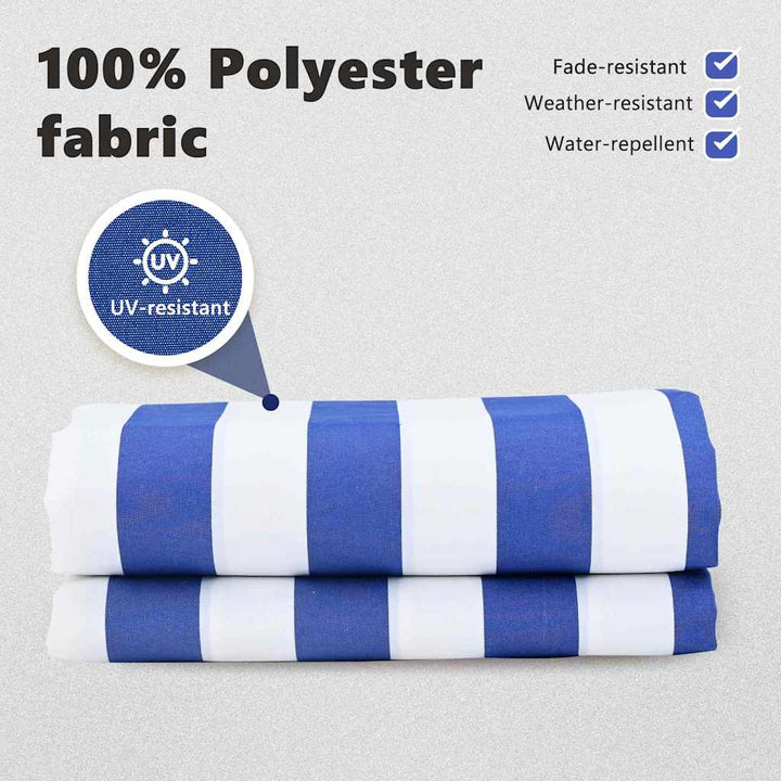 Reservedug til markise Blå og Hvid 2,5 x 2 m Polyester
