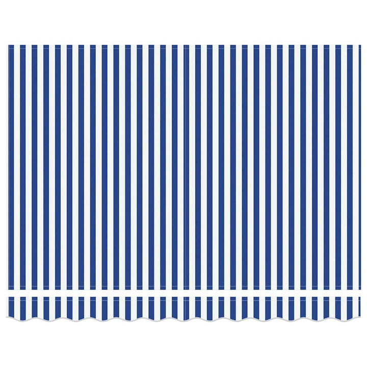 Reservedug til markise Blå og Hvid 3,5 x 2 m Polyester