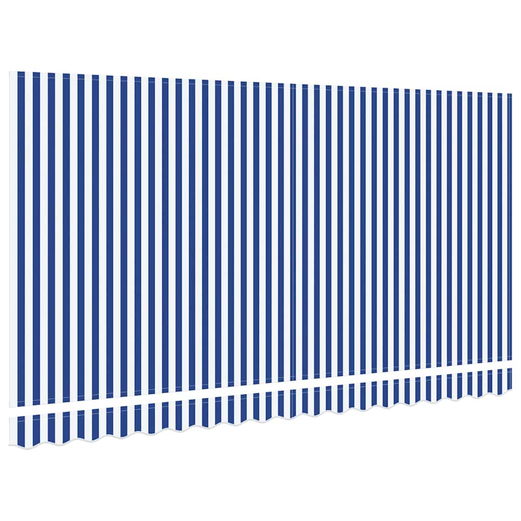 Reservedug til markise Blå og Hvid 4 x 2 m Polyester