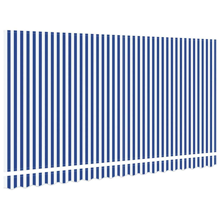 Reservedug til markise Blå og Hvid 4 x 2 m Polyester
