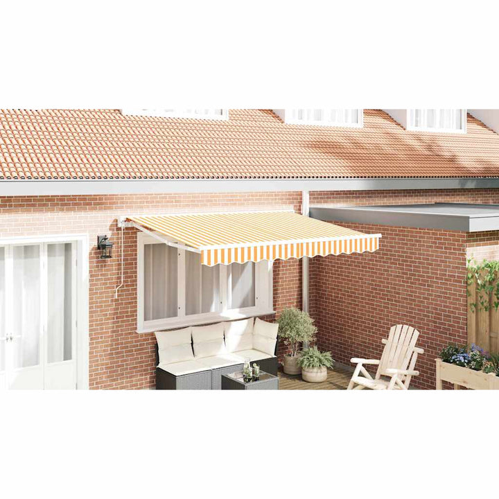 Reservedug til markise Gul og Hvid 2,5 x 2 m Polyester