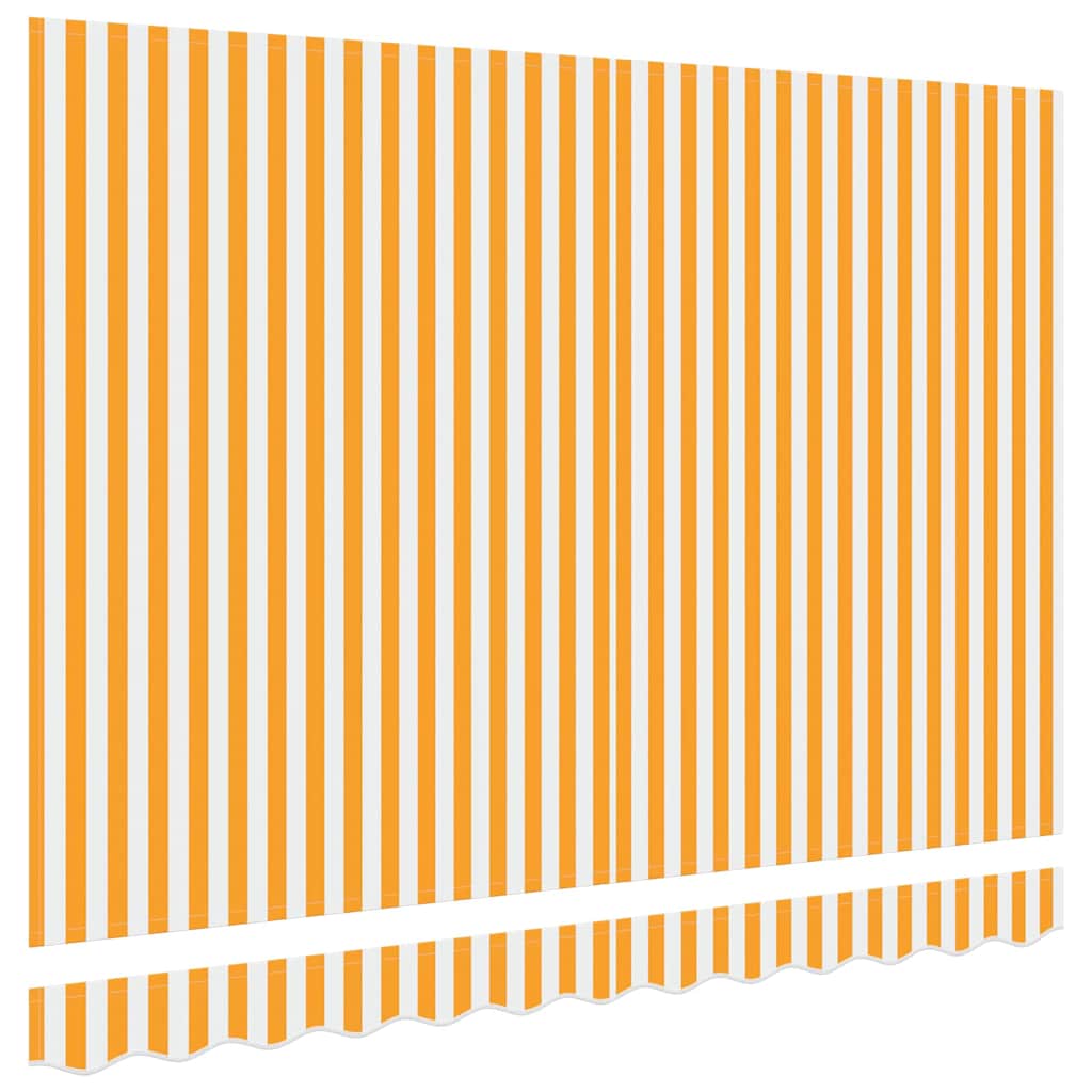 Reservedug til markise Gul og Hvid 3 x 2 m Polyester