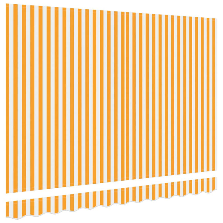 Reservedug til markise Gul og Hvid 3 x 2 m Polyester