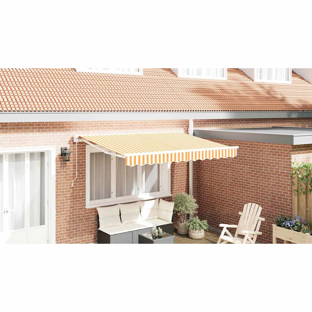 Reservedug til markise Gul og Hvid 3,5 x 2 m Polyester