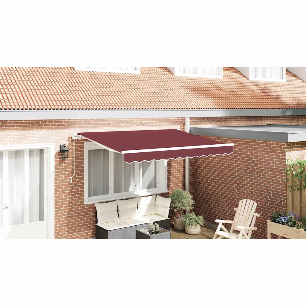 Reservedug til markise Bordeaux Rød 2,5 x 2 m Polyester
