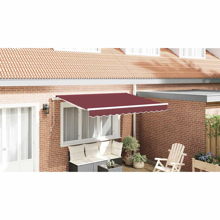 Reservedug til markise Bordeaux Rød 3,5 x 2 m Polyester