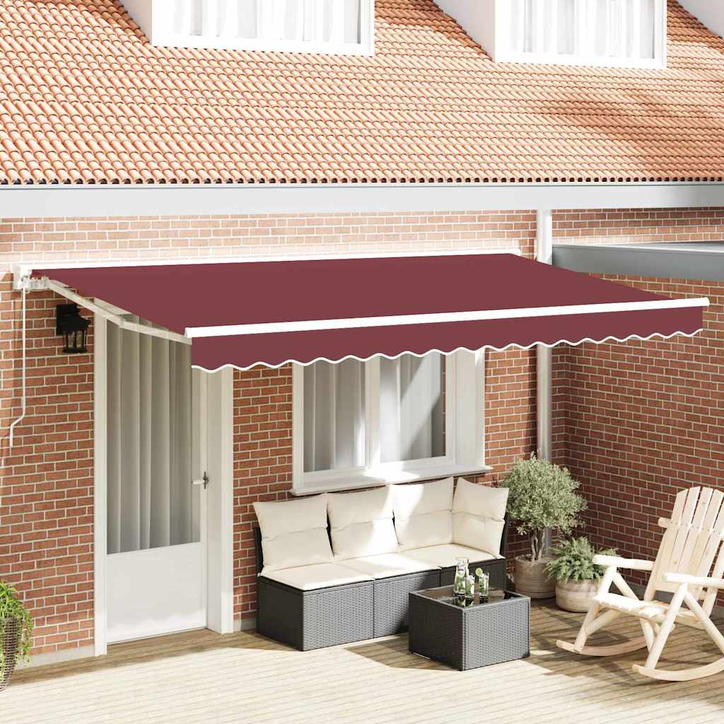 Reservedug til markise Bordeaux Rød 4 x 2 m Polyester