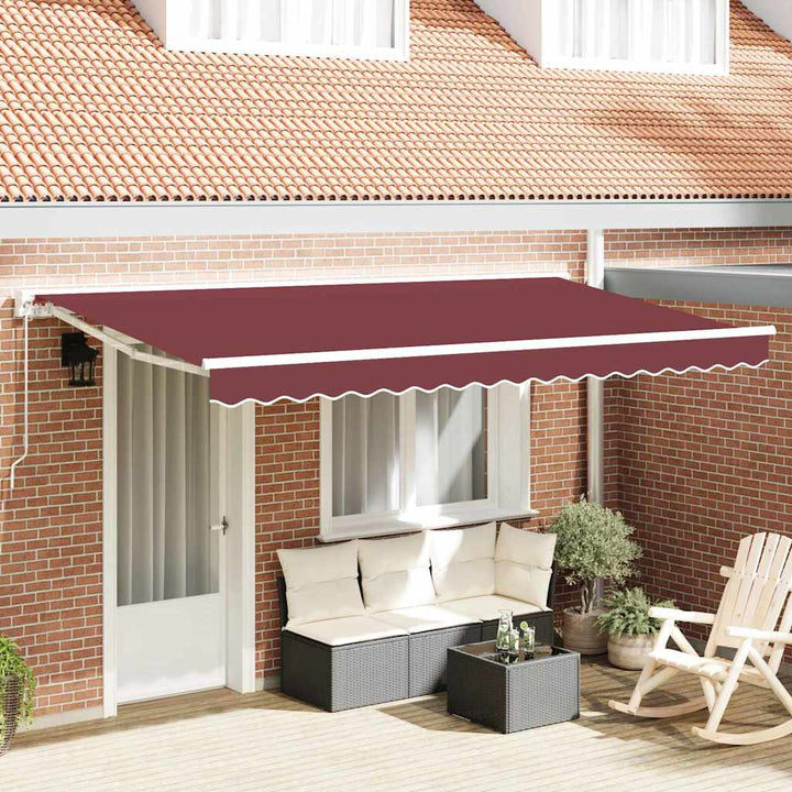 Reservedug til markise Bordeaux Rød 4 x 2 m Polyester