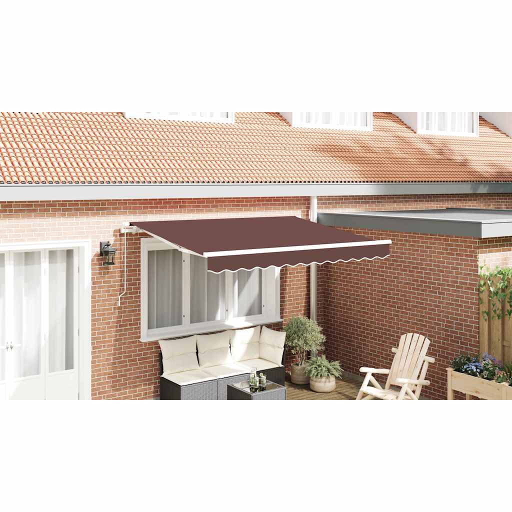 Reservedug til markise Brun 2,5 x 2 m Polyester