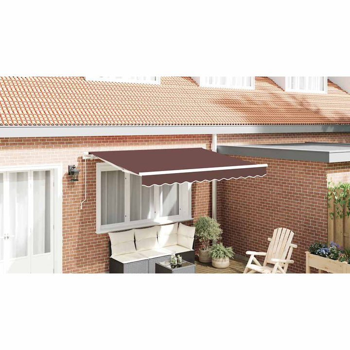 Reservedug til markise Brun 2,5 x 2 m Polyester