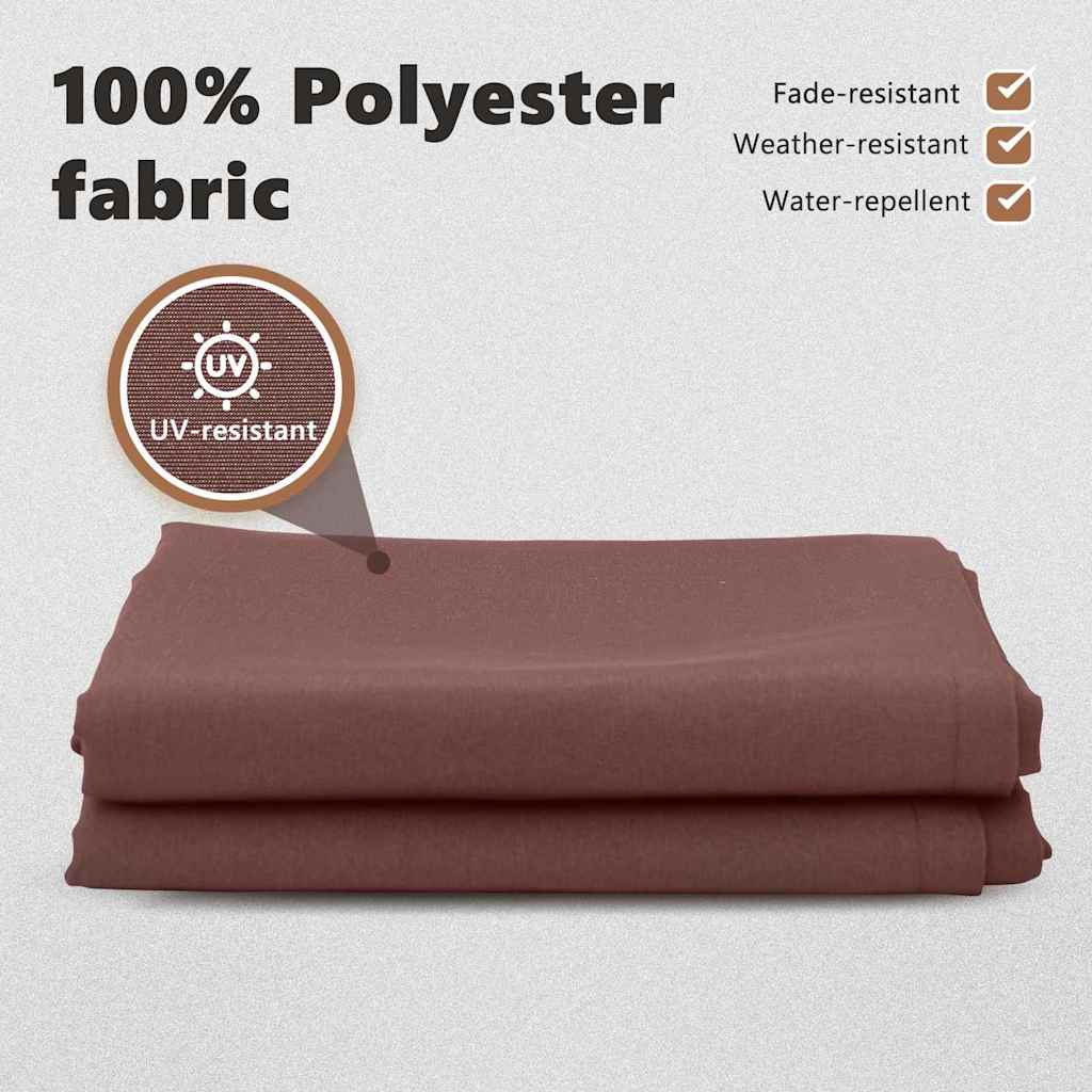 Reservedug til markise Brun 2,5 x 2 m Polyester