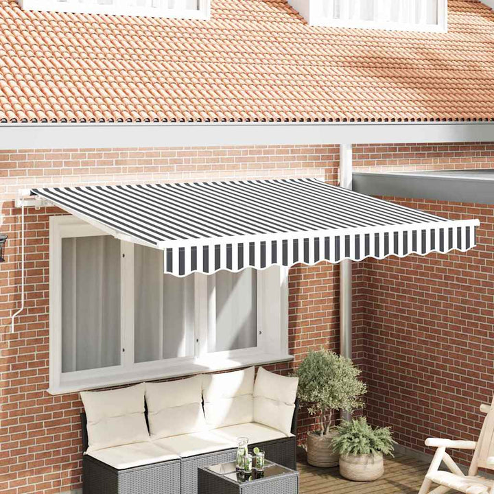 Reservedug til markise Anthracit og hvid 235 x 195 cm Polyester