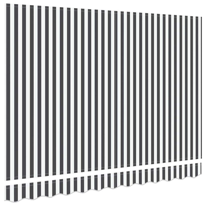 Reservedug til markise Anthracit og hvid 2,5 x 2 m Polyester