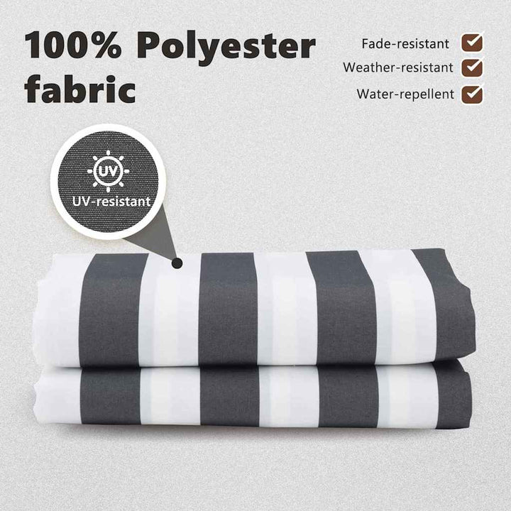 Reservedug til markise Anthracit og hvid 3,5 x 2 m Polyester
