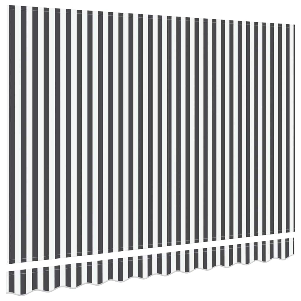 Reservedug til markise Anthracit og hvid 3,5 x 2 m Polyester