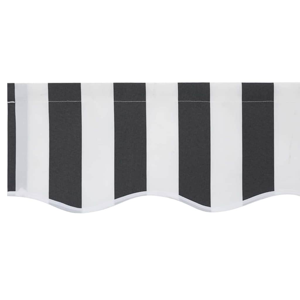 Reservedug til markise Anthracit og hvid 4 x 2 m Polyester
