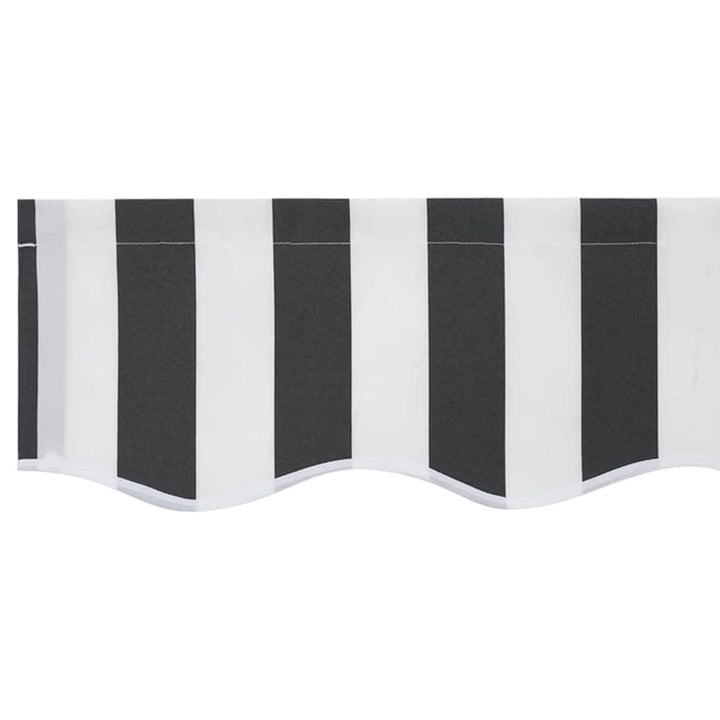 Reservedug til markise Anthracit og hvid 4 x 2 m Polyester
