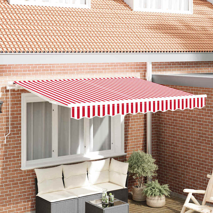 Reservedug til markise Rød og Hvid 2,5 x 2 m Polyester