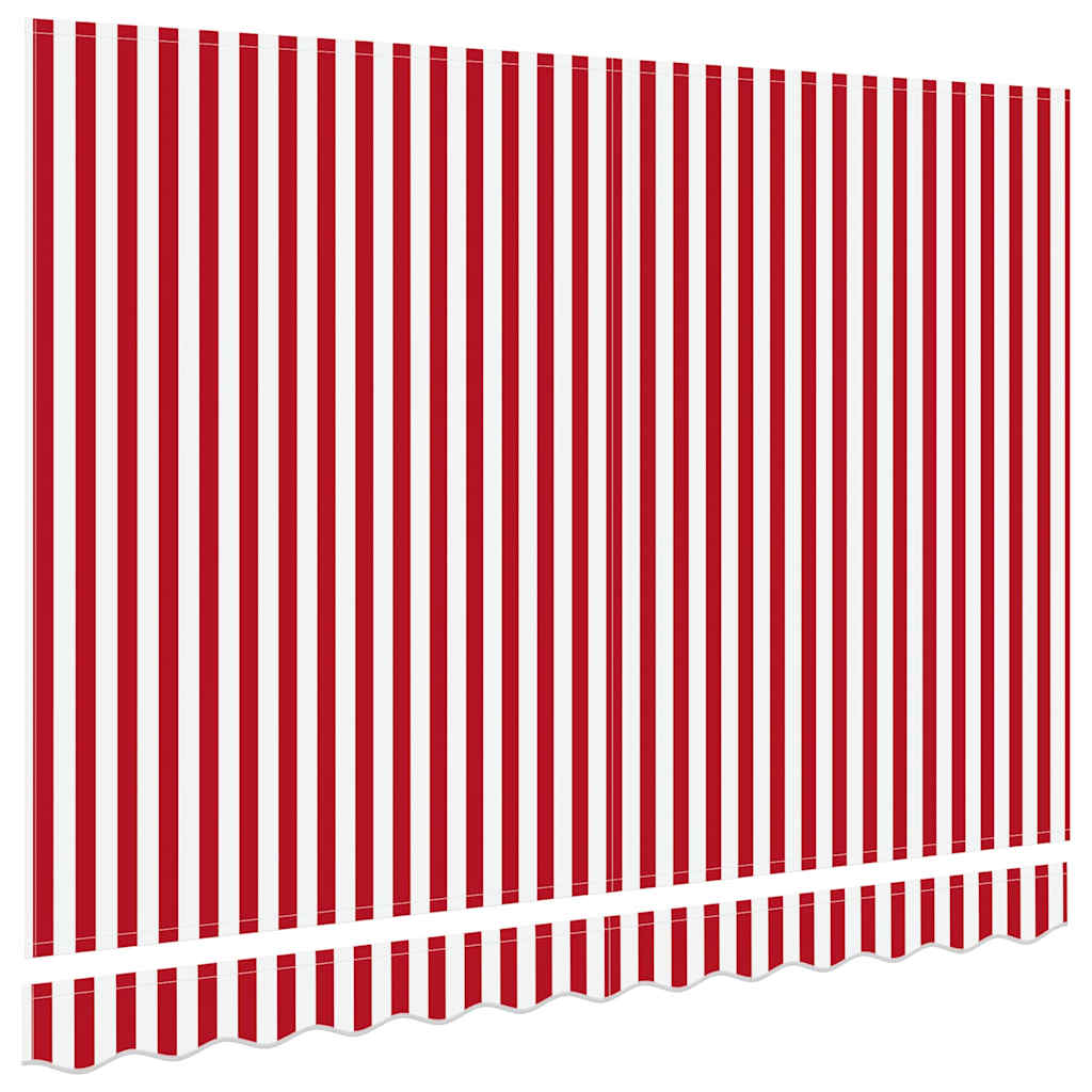 Reservedug til markise Rød og Hvid 2,5 x 2 m Polyester