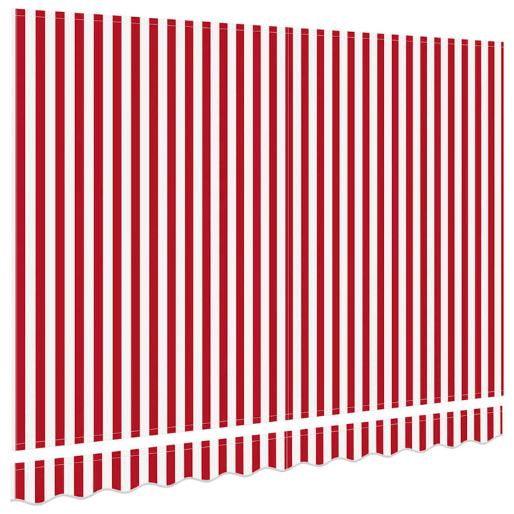 Reservedug til markise Rød og Hvid 2,5 x 2 m Polyester
