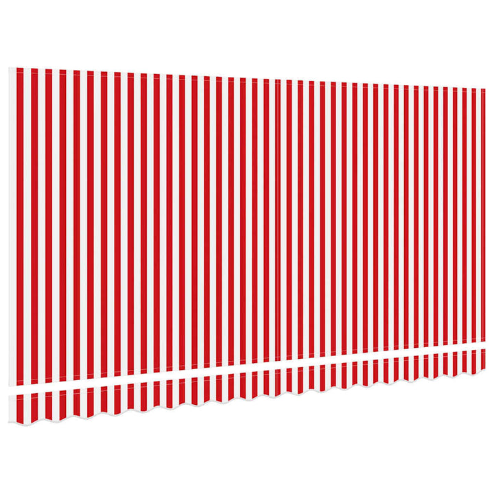 Reservedug til markise Rød og Hvid 4 x 2 m Polyester