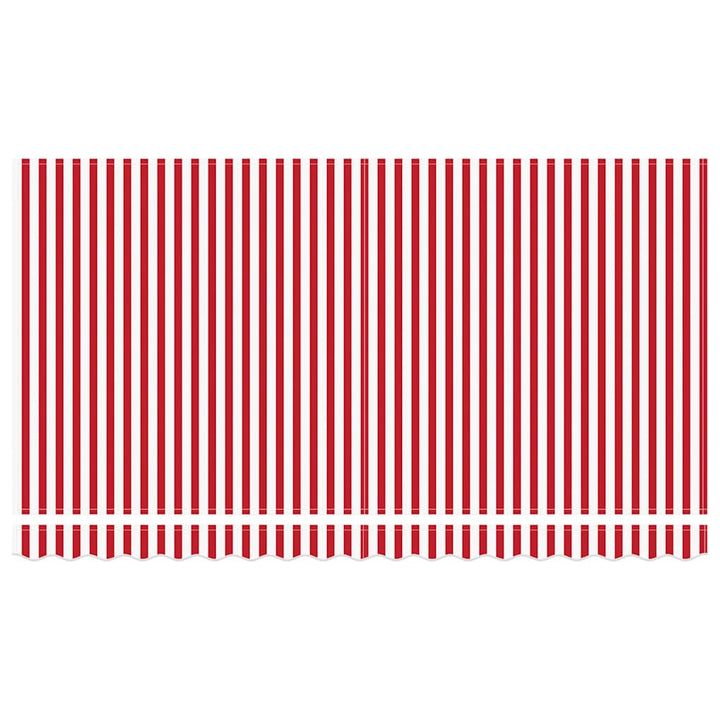 Reservedug til markise Rød og Hvid 4 x 2 m Polyester
